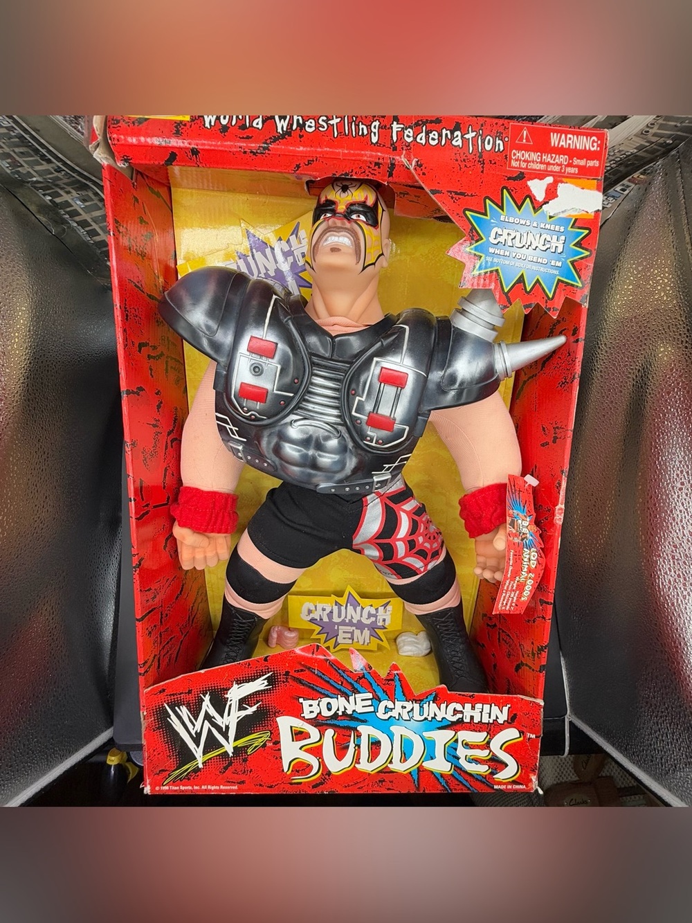 VINTAGE 1998 JAKKS WWF BONE CRUNCHIN' BUDDIES LEGION OF DOOM ANIMAL RARE